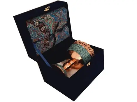 Persian Termeh in Gift Box – 100×100 cm Tablecloth