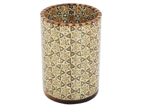 Khatam Pencil Cup – Round Pen Holder