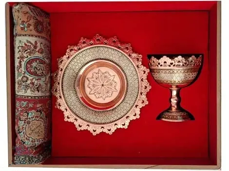 Premium Persian Termeh tablecloth in Yazd design