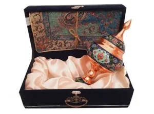 Bonbon dish and Termeh tablecloth in decorative gift box