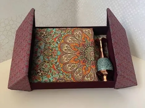 Fakhteh Persian gift set fully packed inside the velvet box